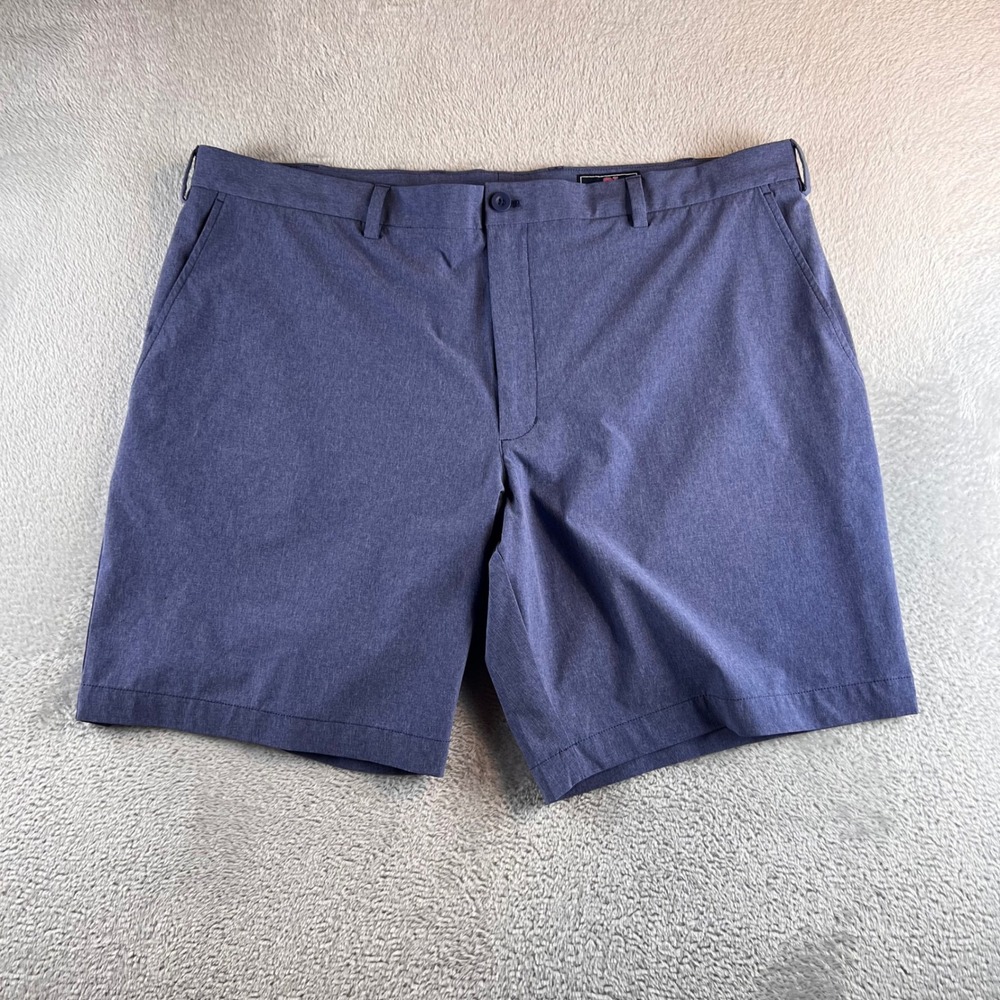 Vineyard Vines Performance Breaker Shorts Men 44x10Blue Stretch Golf Athleisure